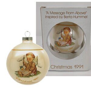 Schmid Berta Hummel A Message From Above Christmas 1991 Holiday Ornament
